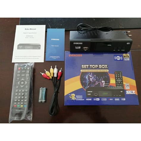 Jual Evercross Set Top Box Stb Dvb T Digital Tv Megabox Shopee Indonesia