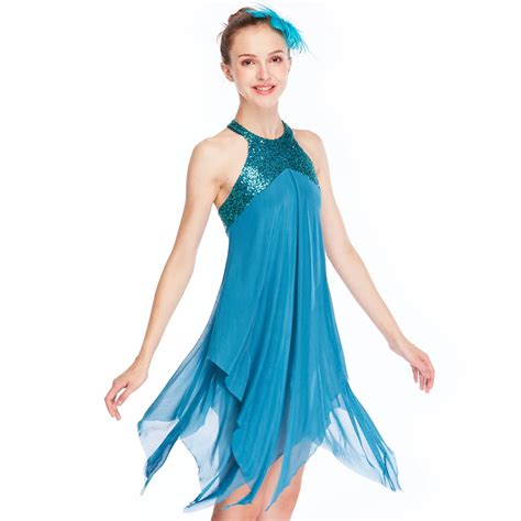 Midee Performance Dance Elegant Modern Latin Lyrical Dance Costume For