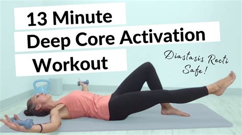 12 Minute Deep Core Activation Workout Diastasis Recti Exercises