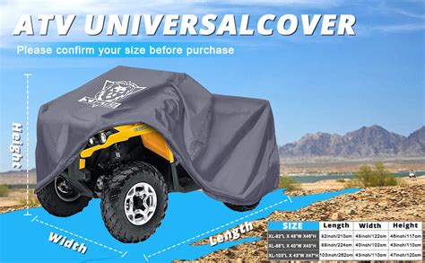 Amazon Xyzctem Premium Atv Cover D Oxford Fabric Protection