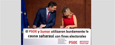 Sáhara una vez más el gran olvidado del Gobierno de coalición PSOE