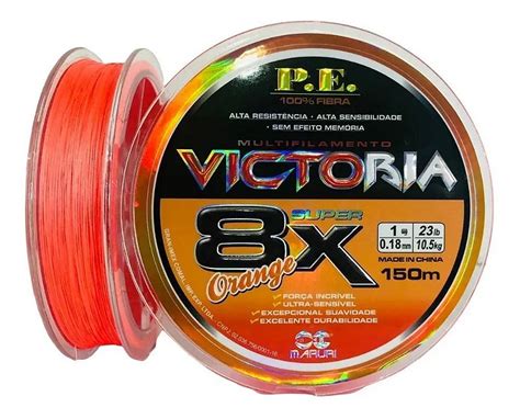 LINHA MARURI Multif VICTORIA 8X 0 15 Mm 150mt ORANGE SCPesca