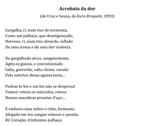 Poema De Cruz E Sousa - Poesia da Resistência nos 120 anos da morte de Cruz e Sousa – Mímesis ...