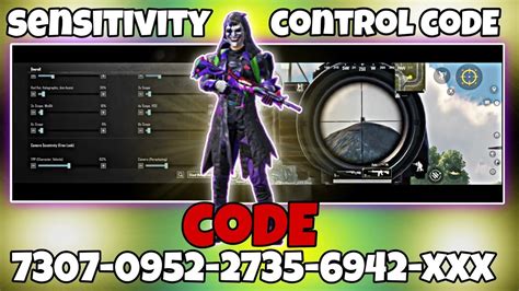 Bgmi Sensitivity Control Code Today Bgmi Zero Recoil Sensitivity