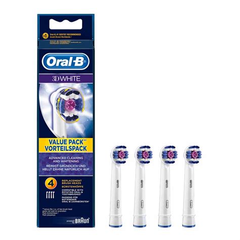 Oral B D White Replacement Toothbrush Heads Pack Of Wilko