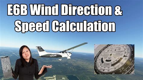 calculating  wind   eb flight computer youtube