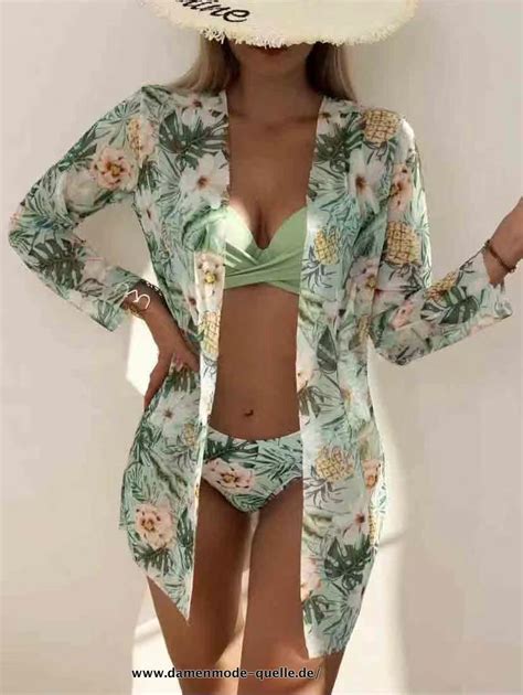 Bikinis und Badeanzüge Bikini Set mit Blumenprint Push Up
