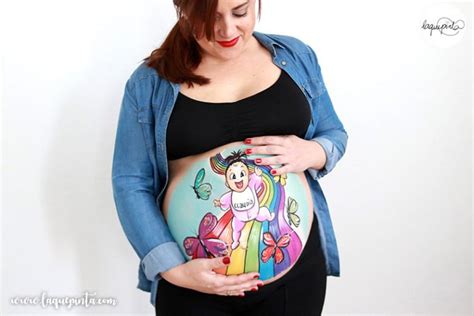 Belly Painting Pam Arcoiris Barriga Pintada La Que Pinta Bcn