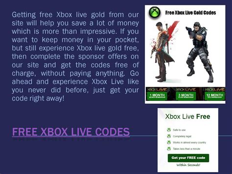 Free Xbox Live Codes By Xbox Live Code Generator Issuu