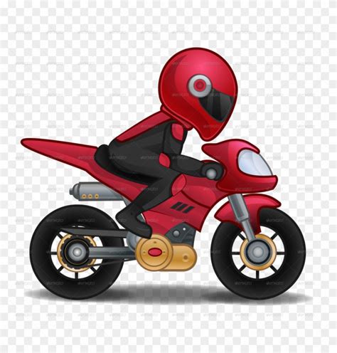 Kartun Naik Motor Png Free Download Background Orange Png Cleanpng