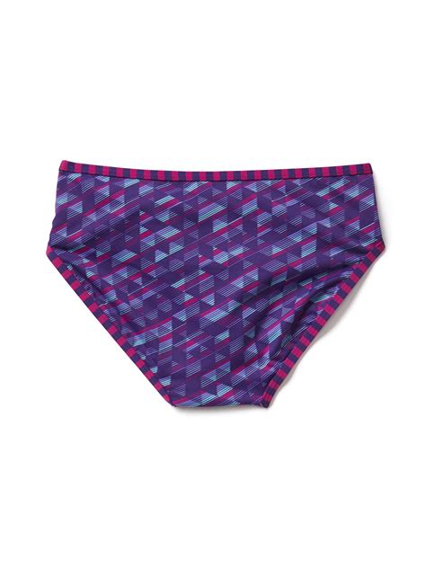 Athleta Girl Reversible Geo Stripe Bikini Bottom Athleta
