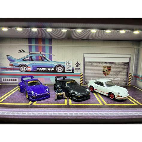 Hot Wheels Premium Rwb Pcs Tomica Premium Porsche With Diorama And Figure Shopee