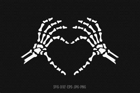 Skeleton Heart Hands Svg Skeleton Hand Love Svg Halloween Etsy Singapore