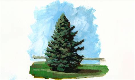 How to Paint a Pine Tree in Acrylic | Craftsy