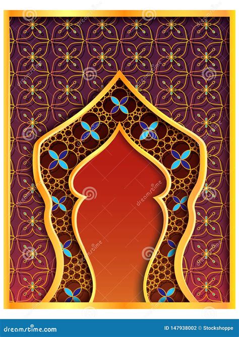 Ramadan Kareem Greetings Pour Le Fond De Ramadan Avec La Mosqu E