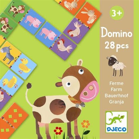 Djeco Domino Farma Maxíkovy Hračky