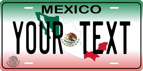 Mexico Flag V Custom Personalized Novelty Atv Moped Mini Bike License