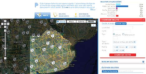 ya funciona  mapa  de la inseguridad en la provincia de buenos