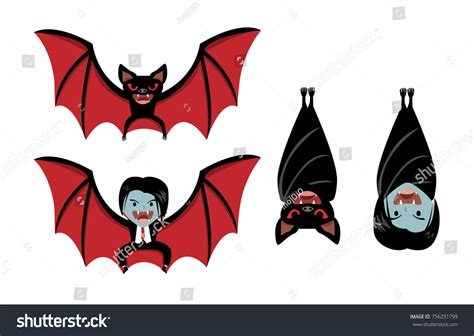 Vampire Bat Dracula On White Vector Stock Vector (Royalty Free ...