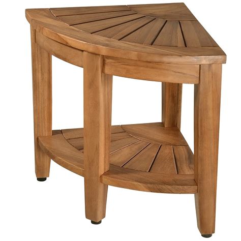 rose home fashion teak shower bench teak shower stool  teak wood