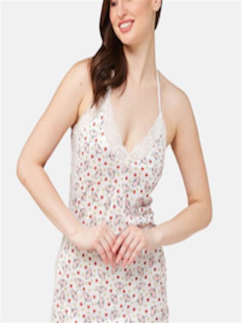 Buy SECRETS BY ZEROKAATA Printed Satin Nightwear Baby Doll Lingerie Baby Dolls For Women
