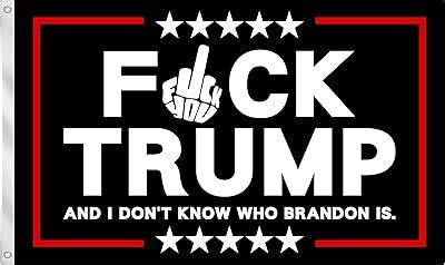 Amazon Fuck Trump Flag X Feet Vivid Color And Fade Proof Outdoor Flag Garden Flag