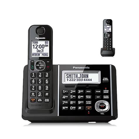 Panasonic Cordless Phone and Answering Machine with 2 Handsets ...