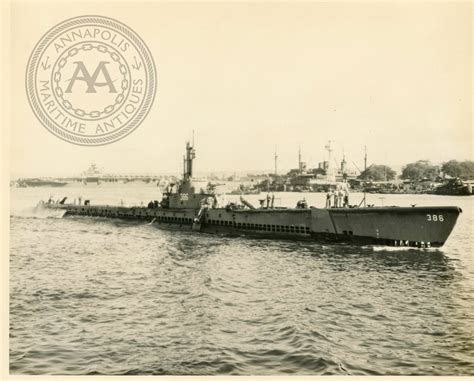 uss pilotfish ss  submarine annapolis maritime antiques