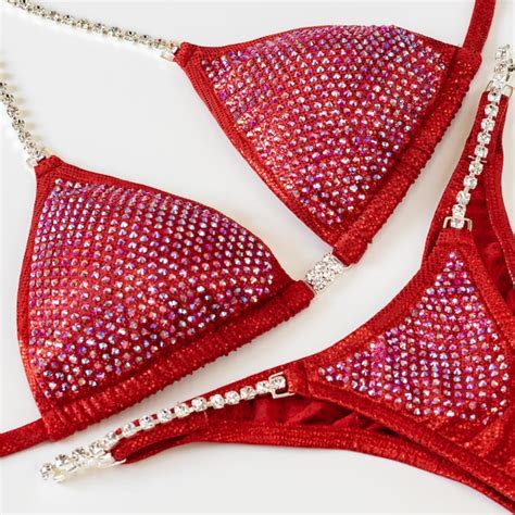 Rhinestone Bikini Etsy