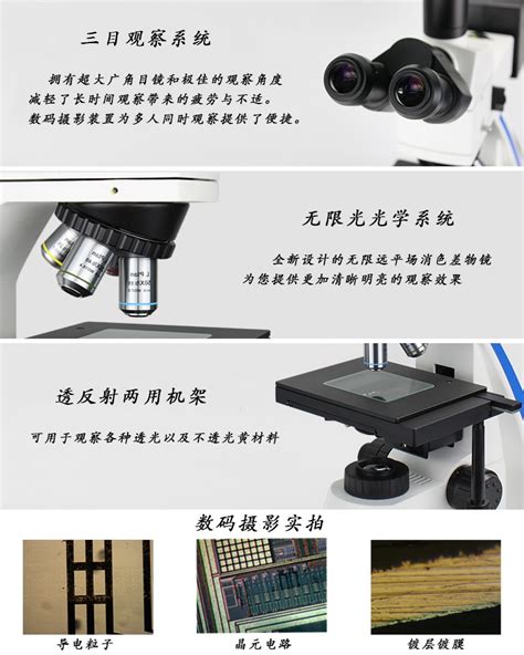 M4012正置三目长工作距离金相显微镜 金相显微镜
