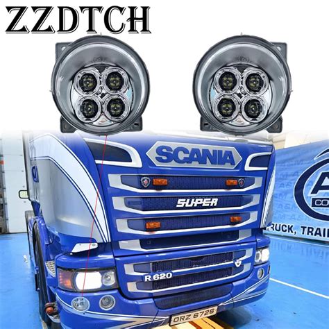 One Pair Led Fog Lamp For Scania R420 R620 R500 P400 P450 R730 G400