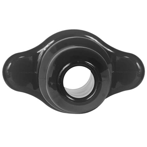 Perfect Fit Double Tunnel Plug Large Black - Dallas Novelty