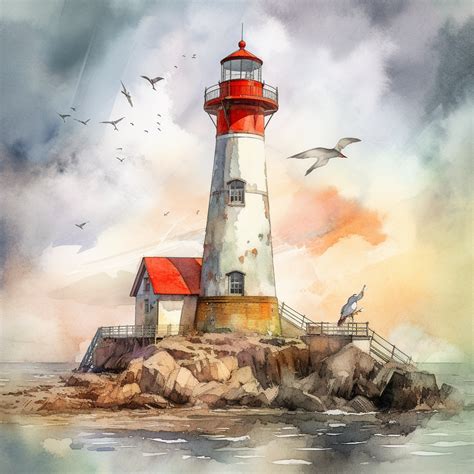 lighthouse tattoo stencil