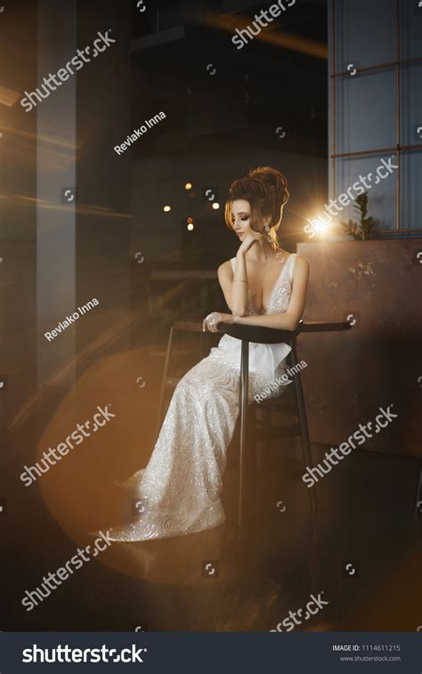 Sexy Busty Beautiful Brunette Model Girl Stock Photo Shutterstock