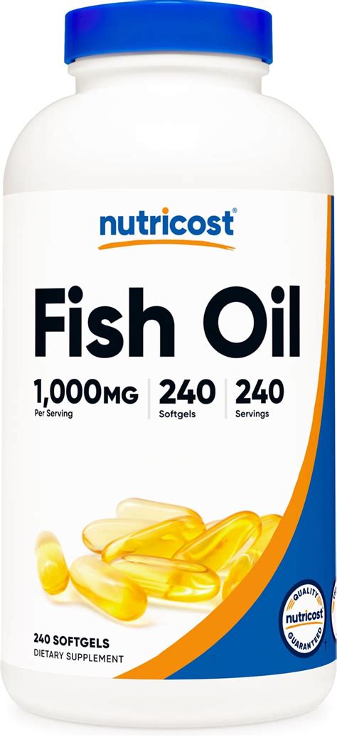 Nutricost Cápsulas Blandas De Aceite De Pescado Omega 3 Con