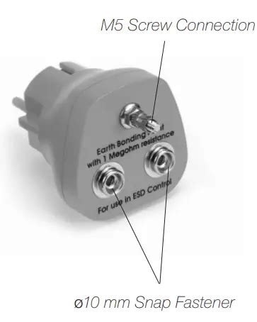 Jbc Tm Esd Earthing Plug For Eu Sockets Instruction Manual