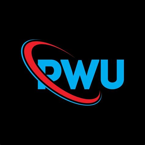 PWU logo. PWU letter. PWU letter logo design. Initials PWU logo linked ...