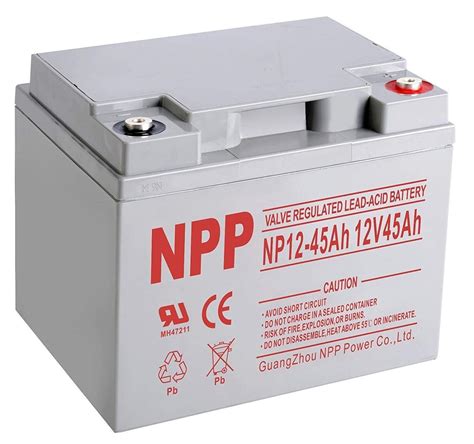 NPPOWER NP12 45Ah Rechargeable AGM Lead Acid 12V 45 Ah Battery