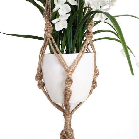 Подвесной цветок горшок корзина Защита окружающей среды веревки Висячие ...
