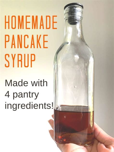 How To Make Pancake Syrup At Home 4 Hats And Frugal Recipe In 2024 Homemade Pancake Syrup