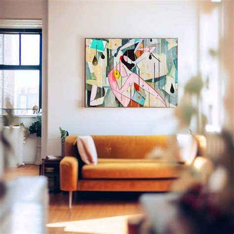 Naked In The Rain Abstract Wall Art Print Australia