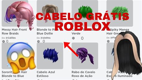 COMO TER CABELO DE GRAÇA NO ROBLOX YouTube