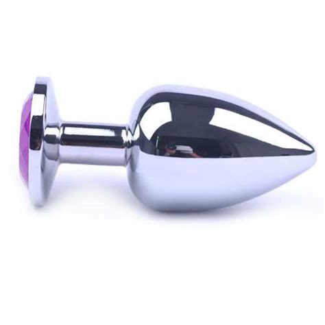 Large Metallic Anal Plug