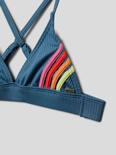 Rip Curl Bikini Mit Strukturmuster Blau Online Kaufen