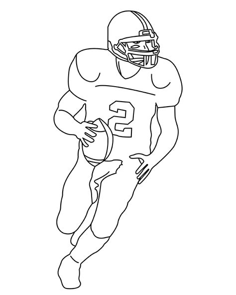 Sprinting 49ers Football Player