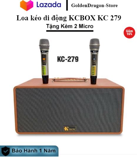 Loa kéo Loa Blutooth KCBOX KC279 loa xách tay di động 3 đường tiếng