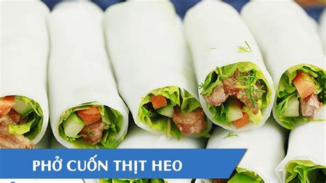 cach lam pho cuon thit heo tom chien va cha chien cuc ngon hap