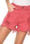 Short Sarja Forum Hot Pant Samia Vermelho Compre Agora Dafiti Brasil