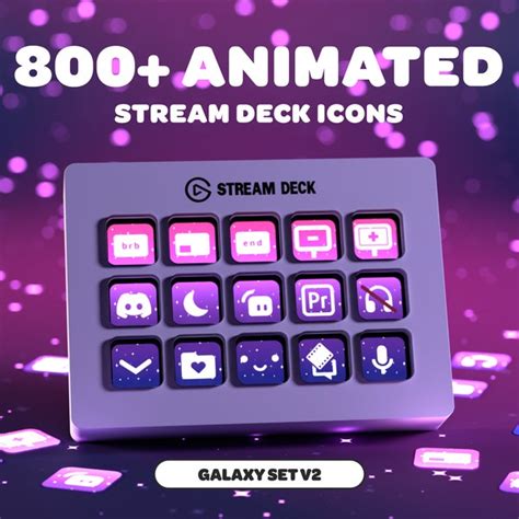 Animated Galaxy Stream Deck Icons Etsy