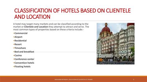 Classification Of Hotel Ppt